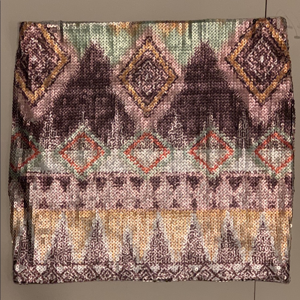 Asymmetrical Sequence Skirt